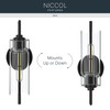 Kichler - 55250BK - One Light Wall Sconce - Niccol - Black