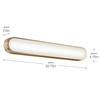 Kichler - 55248CPZLED - LED Bath Bar - Daines - Champagne Bronze