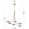 Kichler - 52857CPZ - Six Light Chandelier - Palmela - Champagne Bronze
