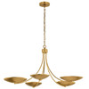 Kichler - 52856LBR - Five Light Chandelier - Palmela - Lacquered Brass