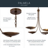 Kichler - 52855LBRLBZ - Four Light Chandelier - Palmela - Lacquered Brass