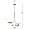 Kichler - 52855CPZ - Four Light Chandelier - Palmela - Champagne Bronze