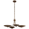 Kichler - 52854LBRLBZ - Four Light Chandelier/Semi Flush - Palmela - Lacquered Brass