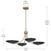 Kichler - 52854CPZBK - Four Light Chandelier/Semi Flush - Palmela - Champagne Bronze