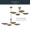 Kichler - 52854CPZ - Four Light Chandelier/Semi Flush - Palmela - Champagne Bronze