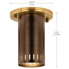 Kichler - 52842LBZ - LED Flush Mount - Ruehl - Lacquered Bronze