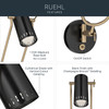 Kichler - 52841BK - LED Wall Sconce - Ruehl - Black