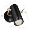 Kichler - 52840BK - LED Wall Sconce - Ruehl - Black