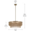 Kichler - 52823CPZ - Four Light Chandelier - Khaite - Champagne Bronze