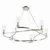 Kichler - 52771PN - Six Light Chandelier - Harpin - Polished Nickel