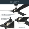 Kichler - 300056-BK - 56" Ceiling Fan - Veetra - Matte Black