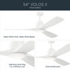 Kichler - 300054-MWH - 54" Ceiling Fan - Volos II - Matte White