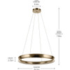 Kichler - 52747CPZLED - LED Chandelier - Larousse - Champagne Bronze