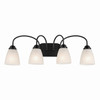 Kichler - 45640BK - Four Light Bath - Jolie - Black