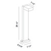 Eurofase - 31909-037 - LED Bollard - Fosfora - Marine Grey