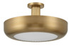 Eurofase - 50390-021 - LED Semi-Flush Mount - Macey - Antique Brass