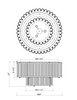 Eurofase - 49169-010 - Nine Light Flush Mount - Glasbury - Gold
