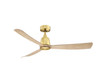 Fanimation - FPD8534BSN - 52" Ceiling Fan - Kute 52 - Brushed Satin Brass