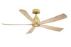 Fanimation - FPD5534BSN - 52" Ceiling Fan - Kute5 52 - Brushed Satin Brass