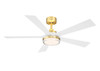 Fanimation - FPD8570BS - 52" Ceiling Fan - TorchAire 52 - Brushed Satin Brass