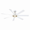 Fanimation - FPD7060MWBS - 60" Ceiling Fan - Lenzi - Matte White w/Brushed Satin Brass