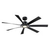 Fanimation - FPD7060BLBN - 60" Ceiling Fan - Lenzi - Black w/Brushed Nickel