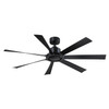 Fanimation - FPD7060BL - 60" Ceiling Fan - Lenzi - Black