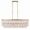 Metropolitan - N1836-870 - Five Light Linear Chandelier - Nova Mara - Painted Legacy Brass