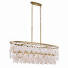 Metropolitan - N1836-870 - Five Light Linear Chandelier - Nova Mara - Painted Legacy Brass