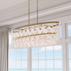 Metropolitan - N1836-870 - Five Light Linear Chandelier - Nova Mara - Painted Legacy Brass