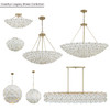 Metropolitan - N1825-732 - Six Light Linear Chandelier - Coastlyn - Legacy Brass