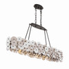 Metropolitan - N1526-860 - Four Light Linear Chandelier - Ravelin - Dark Bronze