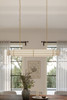 Metropolitan - N5626-732 - Six Light Linear Chandelier - Jaxen - Legacy Brass