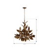 Metropolitan - N3526-736 - Six Light Chandelier - Seraphine - Weathered Gold