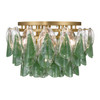 Metropolitan - N3476-G-732 - Six Light Flush Mount - Verla Crest - Legacy Brass