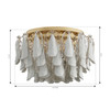 Metropolitan - N3476-732 - Six Light Flush Mount - Verla Crest - Legacy Brass