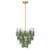 Metropolitan - N3475-G-732 - Five Light Pendant - Verla Crest - Legacy Brass