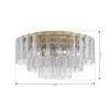 Metropolitan - N3145-732 - Seven Light Flush Mount - Torvento - Legacy Brass
