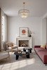 Metropolitan - N3128-732 - Ten Light Pendant - Glassara - Legacy Brass