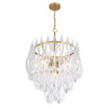 Metropolitan - N3126-732 - Six Light Pendant - Glassara - Legacy Brass