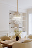 Metropolitan - N3126-732 - Six Light Pendant - Glassara - Legacy Brass
