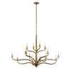 Metropolitan - N3319-891 - 16 Light Chandelier - Dorianne - Textured Dusken Brass
