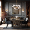Metropolitan - N2228-732 - Eight Light Chandelier - Bloome - Legacy Brass