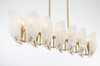 Metropolitan - N2217-732 - 14 Light Island Pendant - Orchid - Legacy Brass
