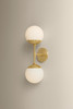 Mitzi - H193102-AGB - Two Light Wall Sconce - Paige - Aged Brass