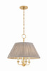 Mitzi - H1200804-AGB - Four Light Chandelier - Antonia - Aged Brass