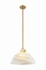Mitzi - H1183701L-PBR - One Light Pendant - Dessi - Patina Brass