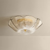 Mitzi - H1172503-AGB - Three Light Flush Mount - Leona - Aged Brass