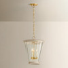 Mitzi - H1136703-AGB/SBQ - Three Light Lantern - Lucretia - Aged Brass