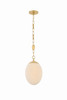 Mitzi - H1146701S-AGB - One Light Pendant - Nell - Aged Brass